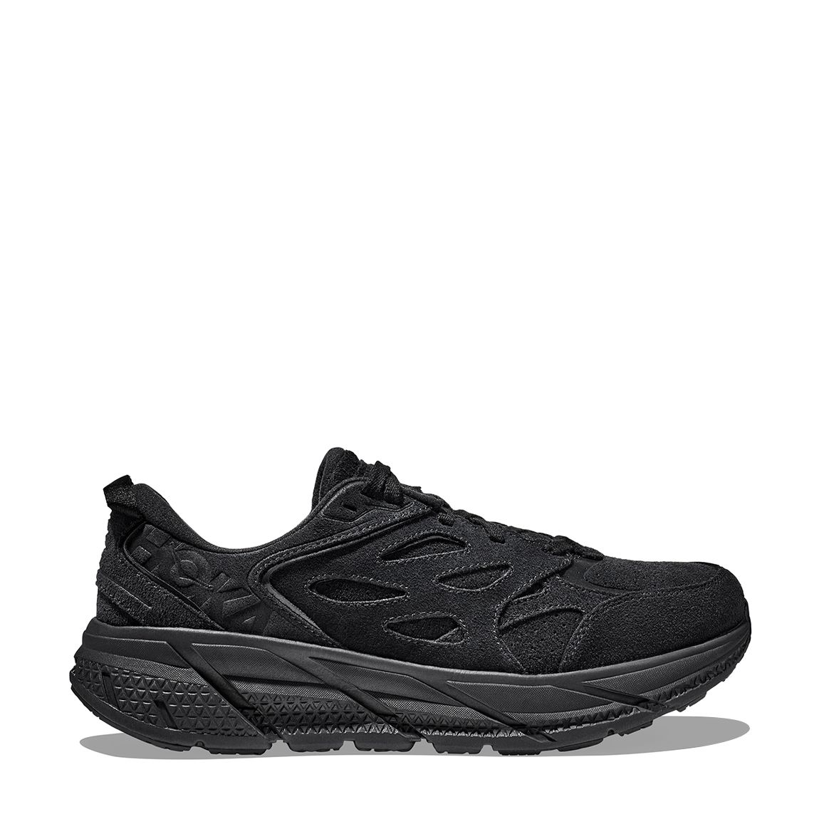 Unisex Black Clifton L Suede Trainers main product photo