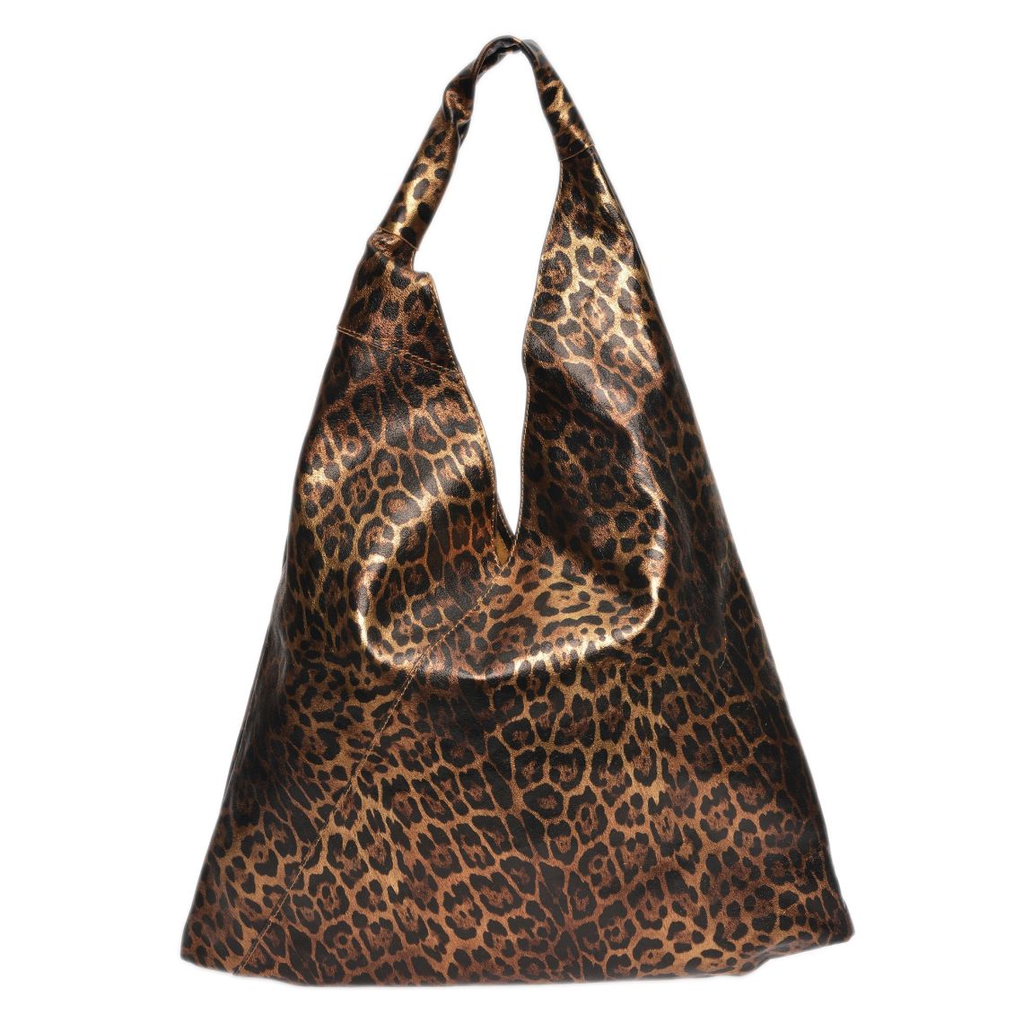 Bronze Italian Leather Hobo Bag main product photo