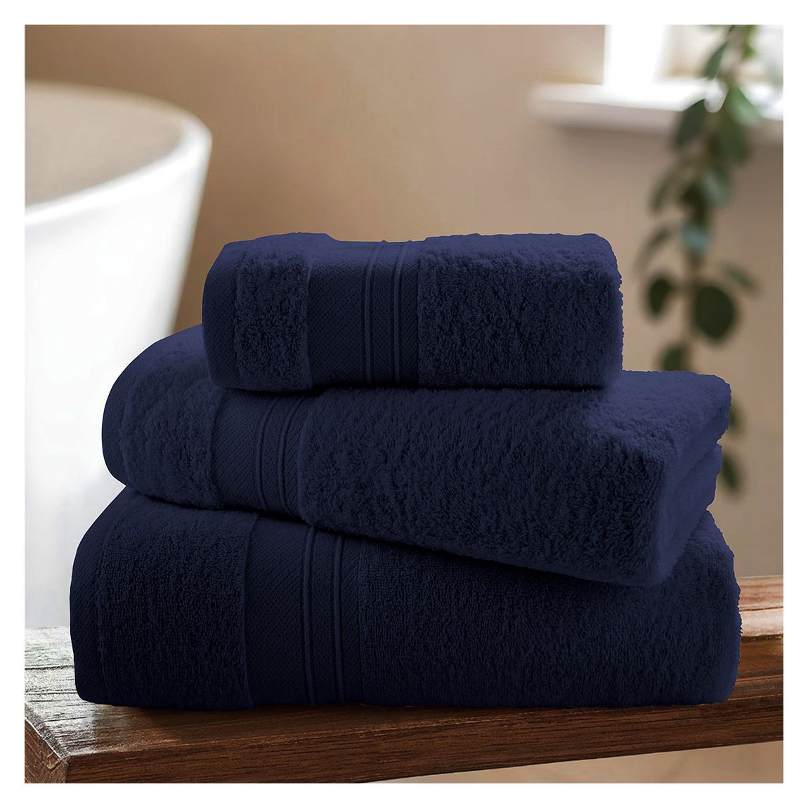 Super Soft Pure Cotton Bath Sheet, Navy Iris main product photo