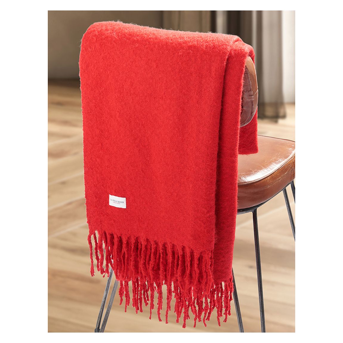 Premium Super Soft Hanging Throw, Haute Red main product photo