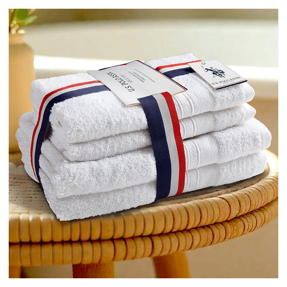 Super Soft Pure Cotton Towel, Bright White main product photo