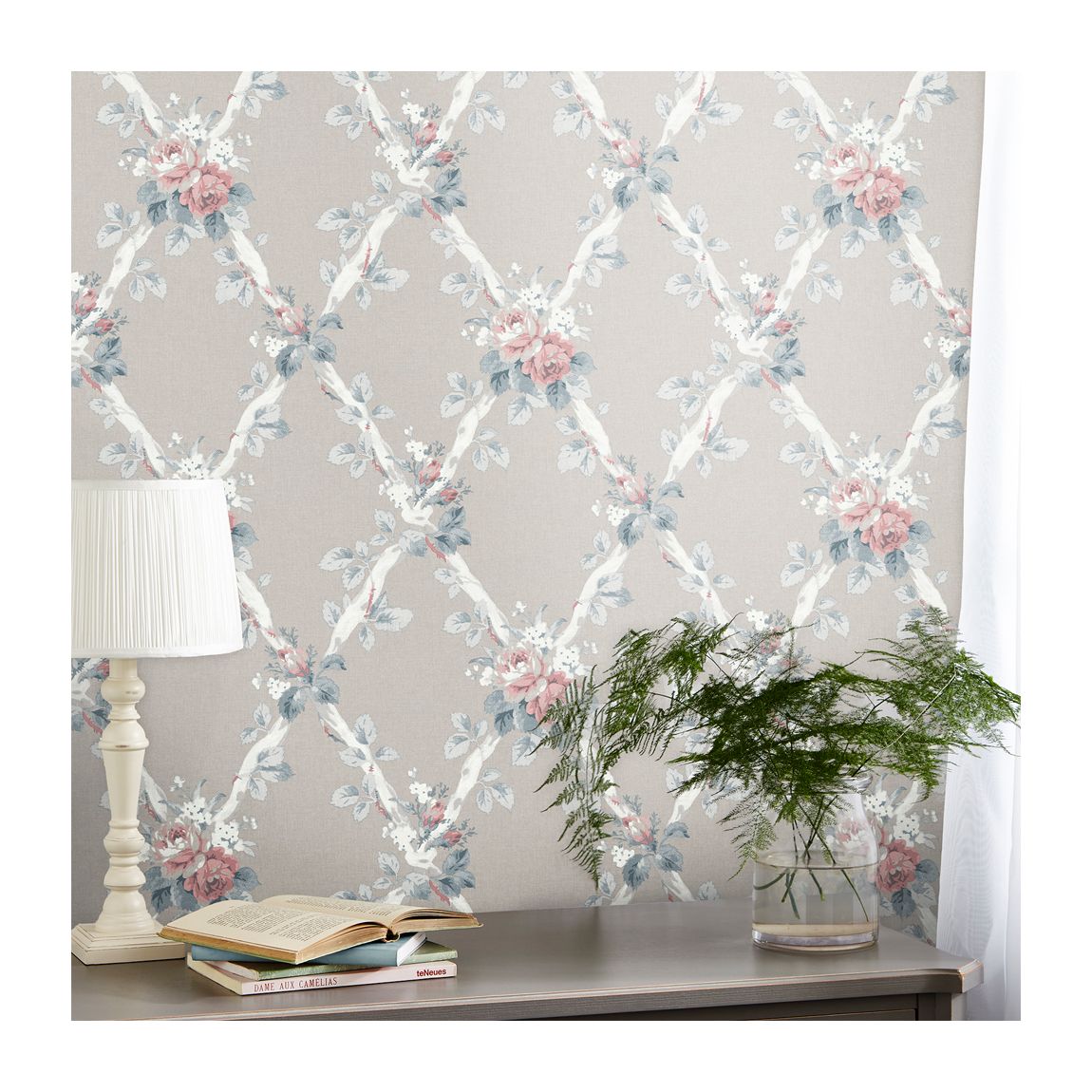 Laura Ashley Elwyn Dove Grey Wallpaper main product photo