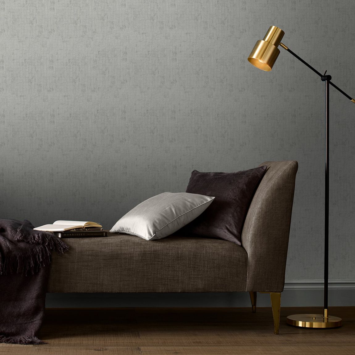 Graham & Brown Serpentine Grey Wallpaper main product photo