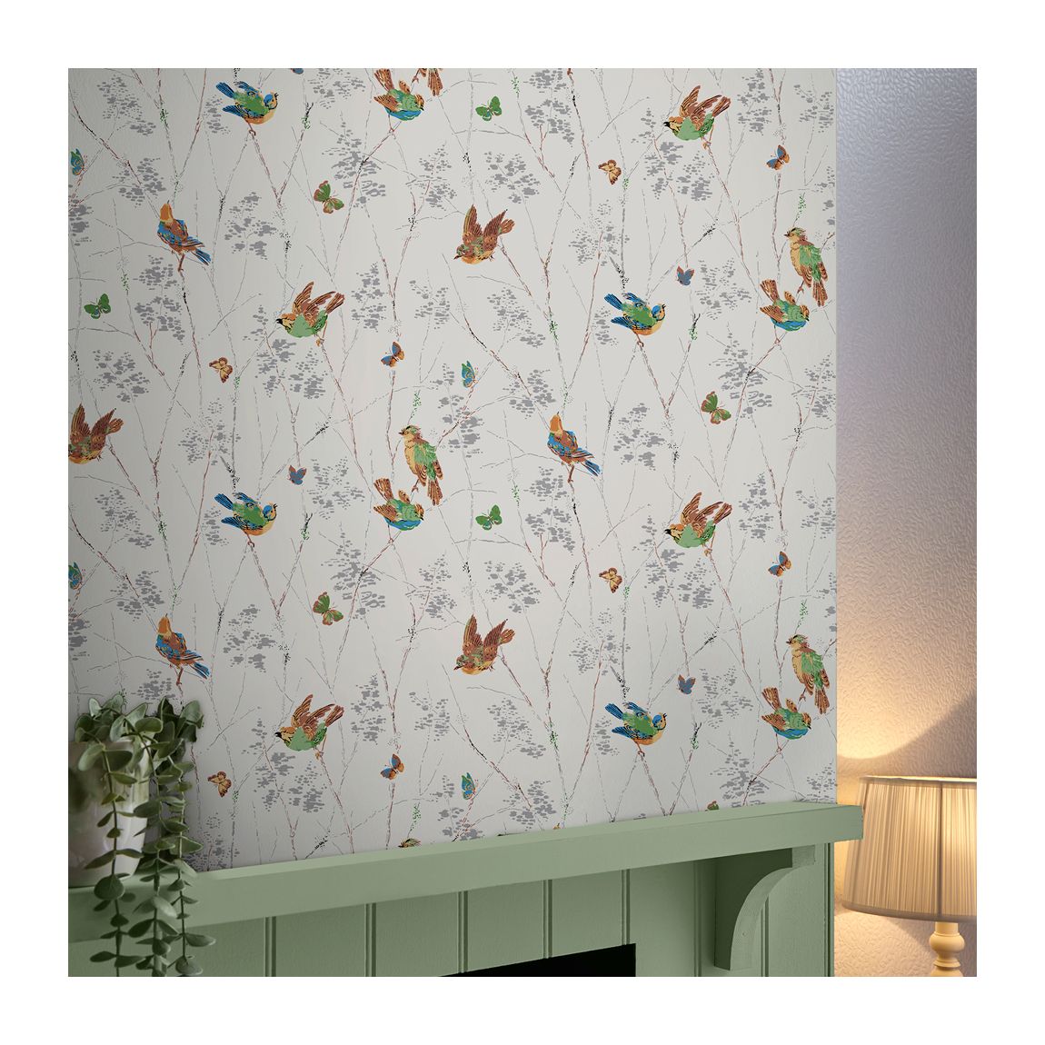 Laura Ashley Aviary Natural Wallpaper main product photo
