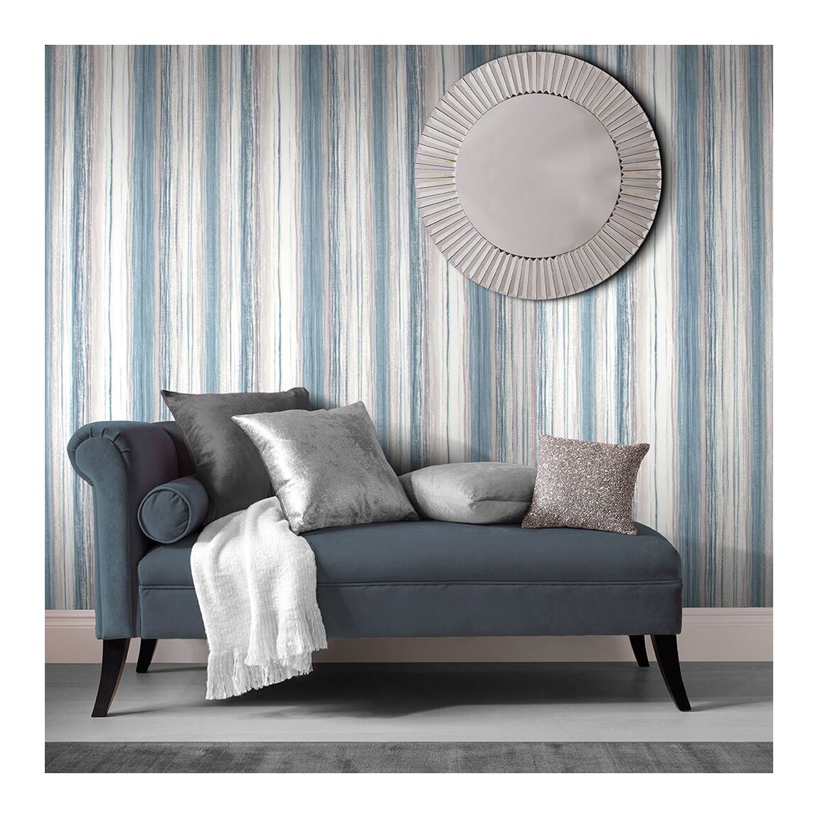 Graham & Brown Chelsea Stripe Night Sky Wallpaper main product photo