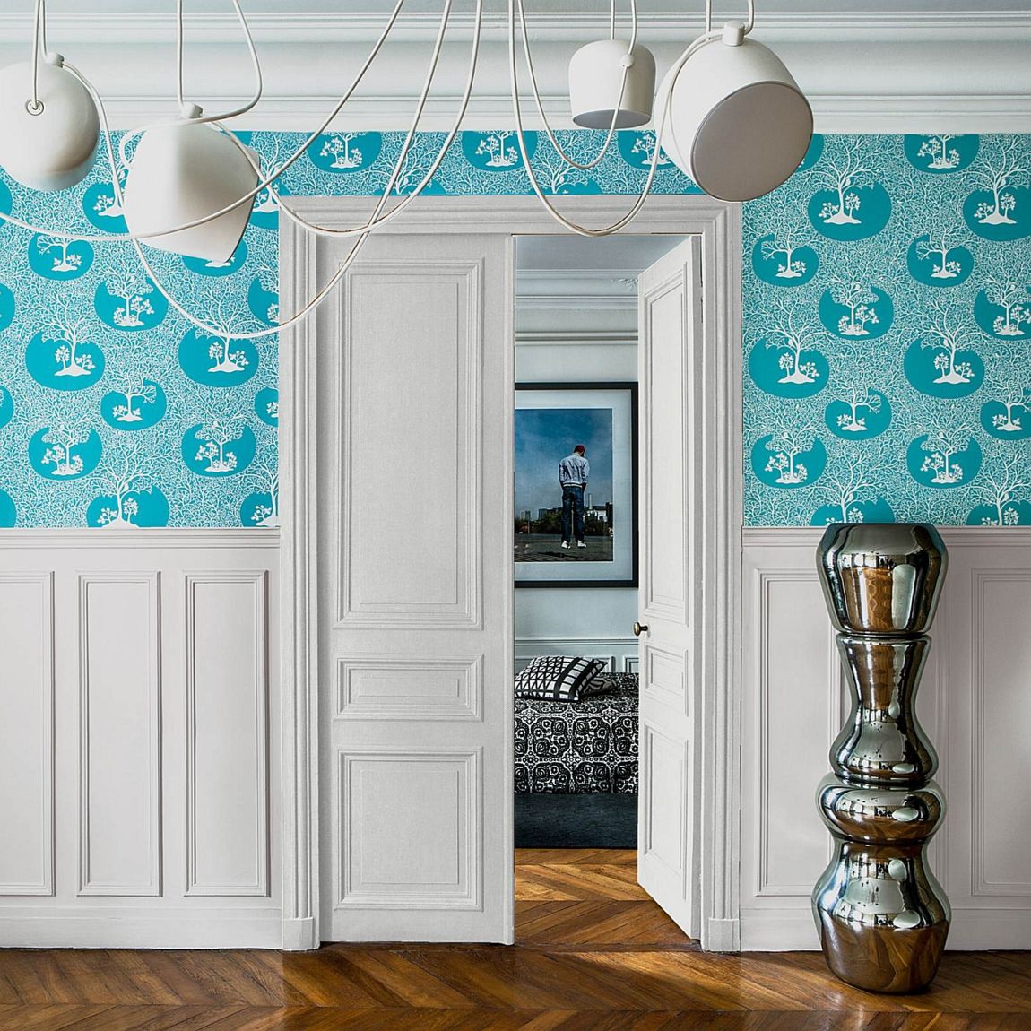 Graham & Brown Magical Forest Azure Wallpaper main product photo