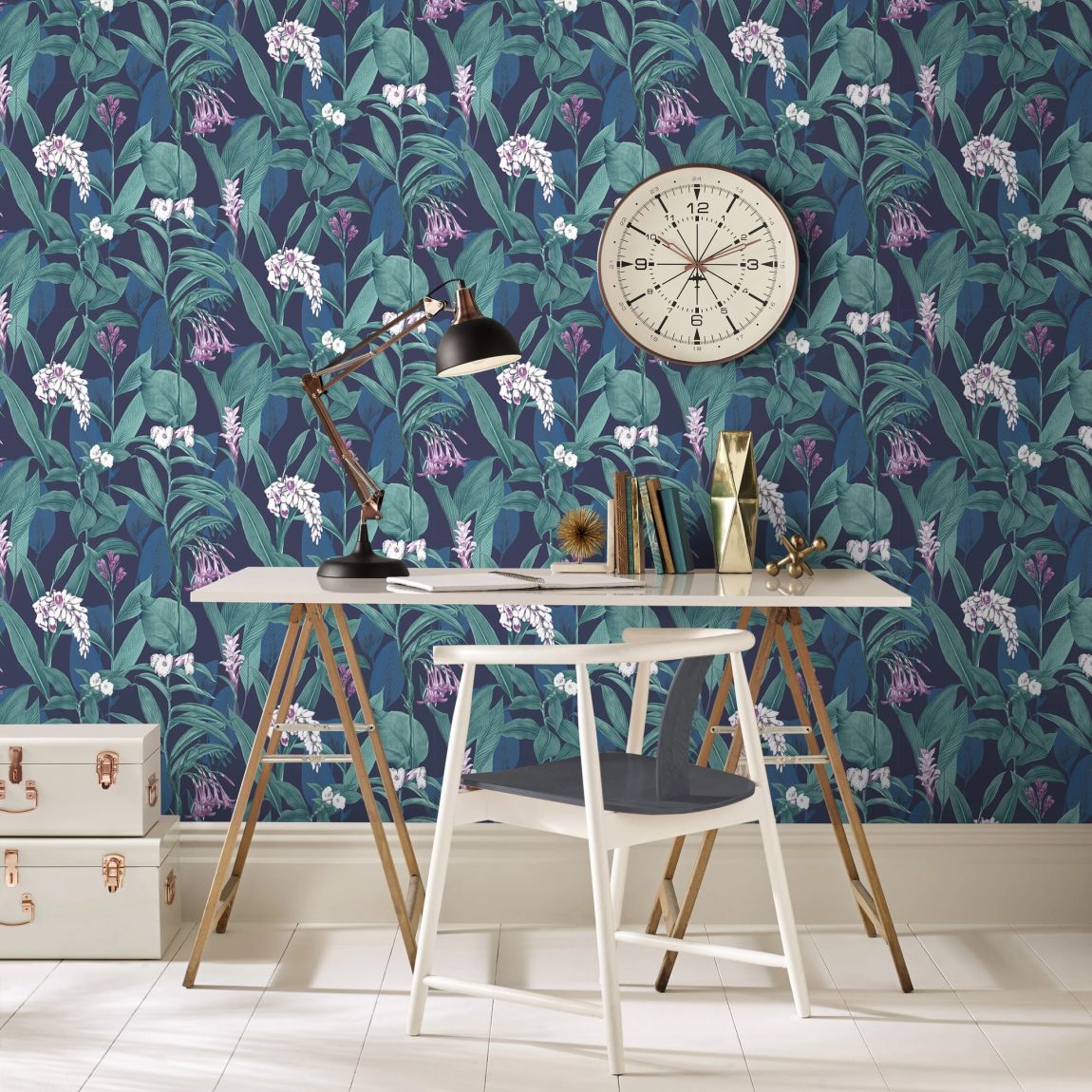 Graham & Brown Botanical Midnight Wallpaper main product photo
