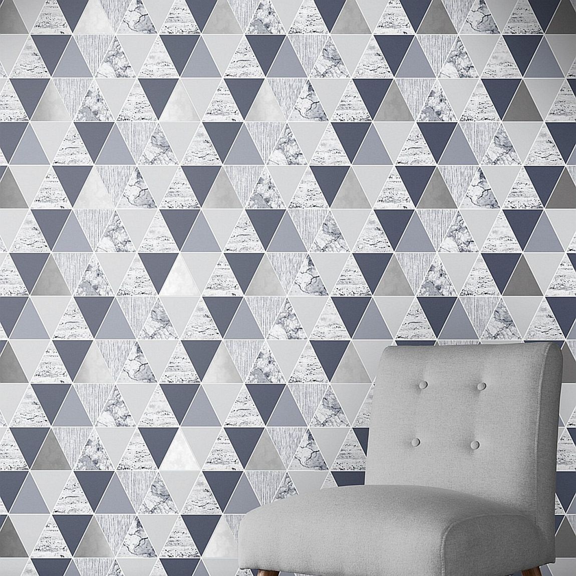 Graham & Brown Reflections Blue Wallpaper main product photo