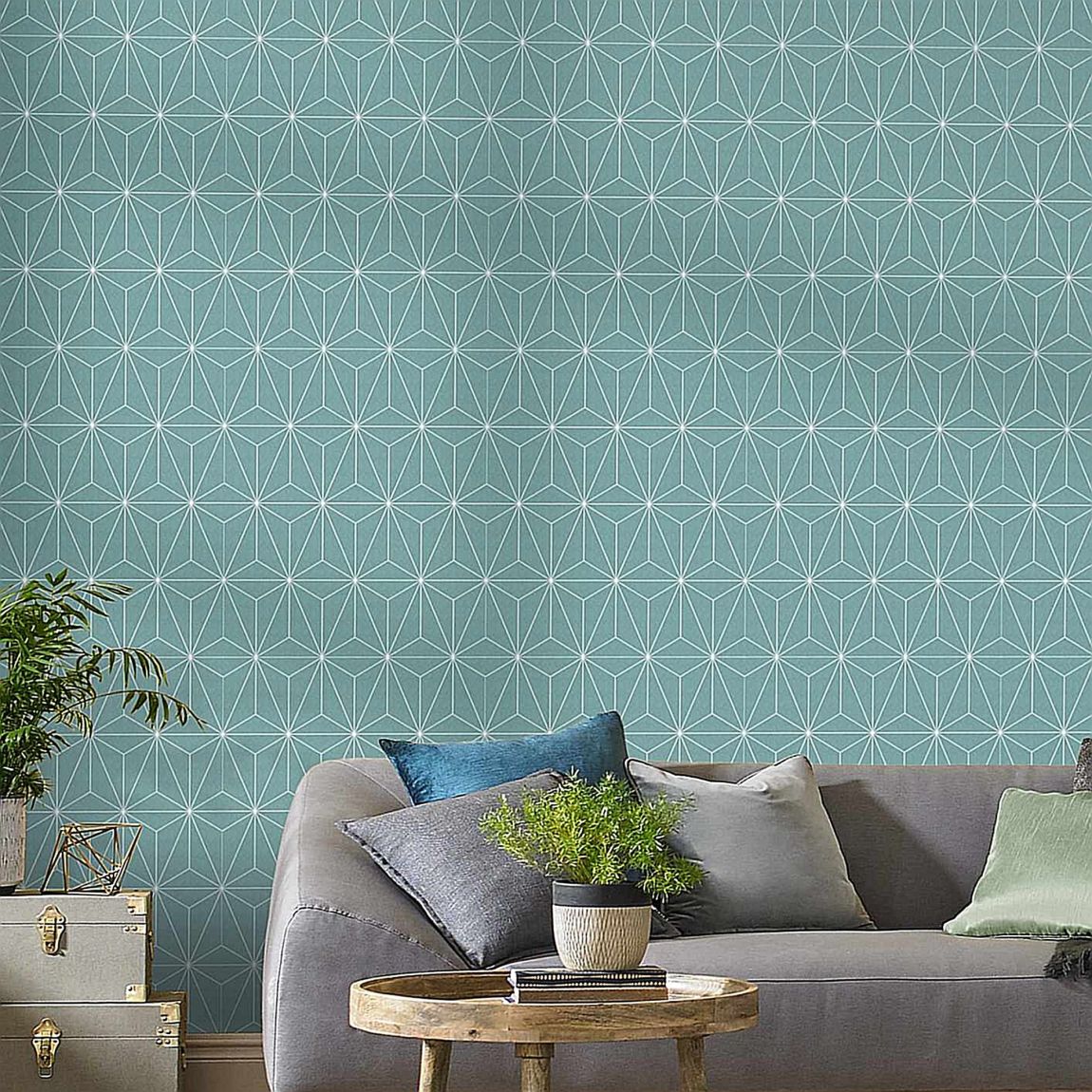 Graham & Brown Prism Mint Wallpaper main product photo