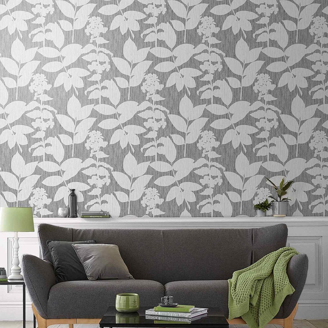Graham & Brown Aspen Grey Wallpaper main product photo