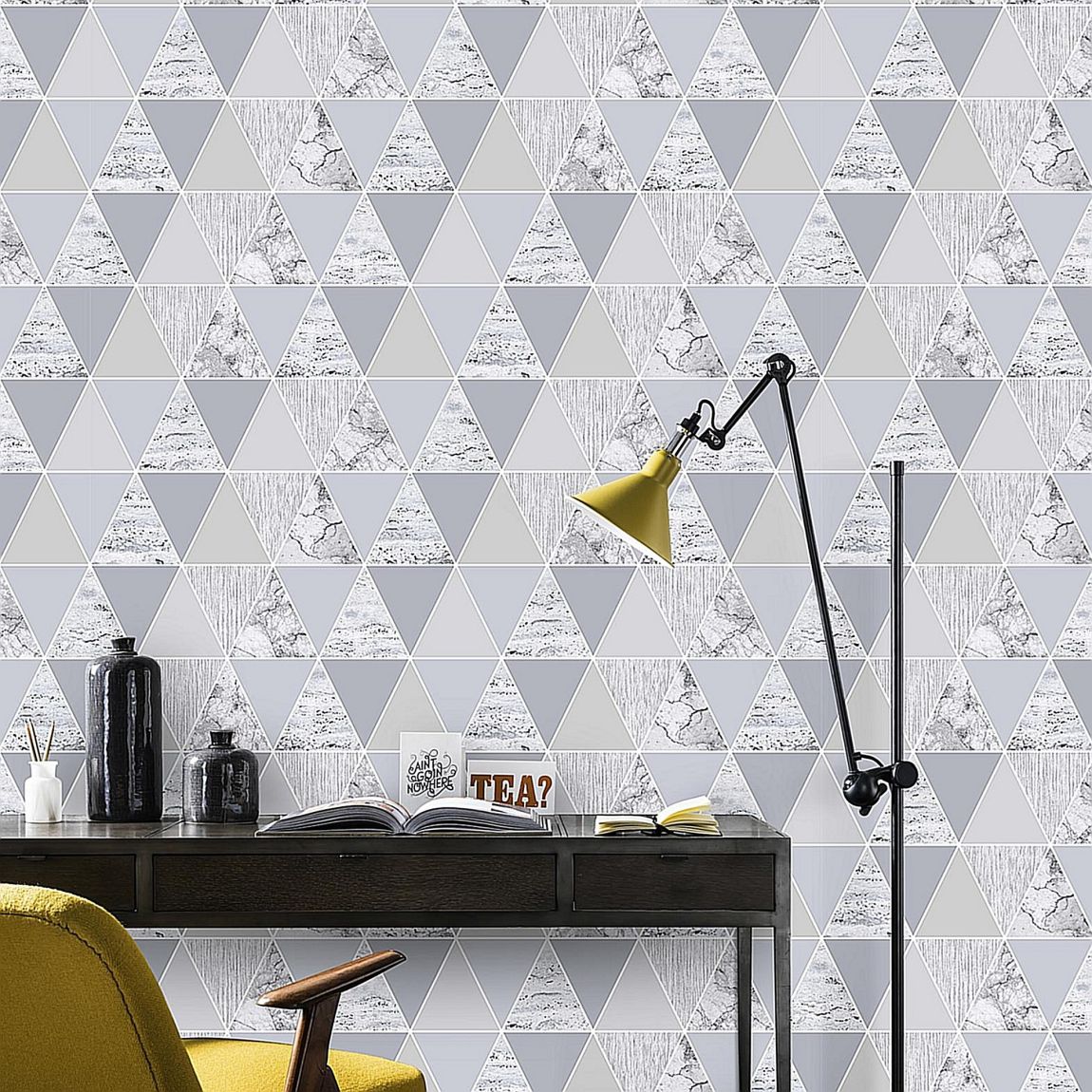 Graham & Brown Silver Reflections Wallpaper main product photo