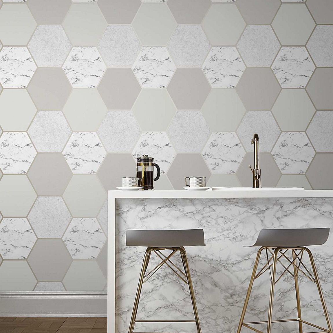 Graham & Brown Earthen Taupe Wallpaper main product photo