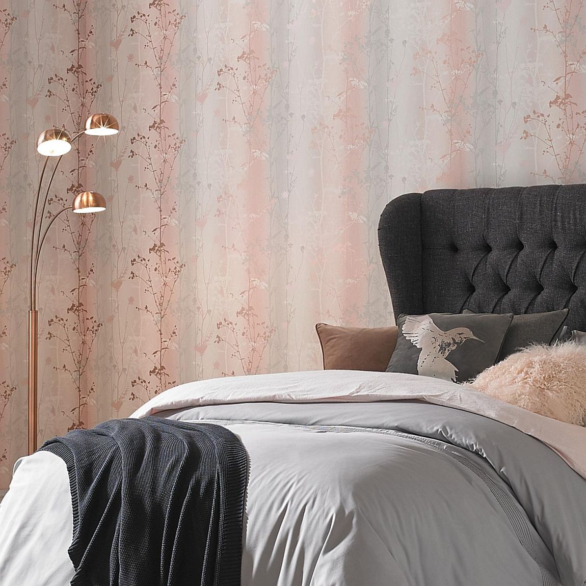 Graham & Brown Wild Flower Blush Wallpaper main product photo
