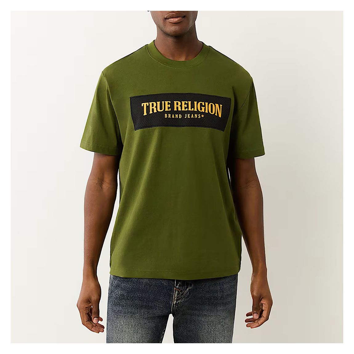 Green Embroidered Logo Cotton T-Shirt main product photo