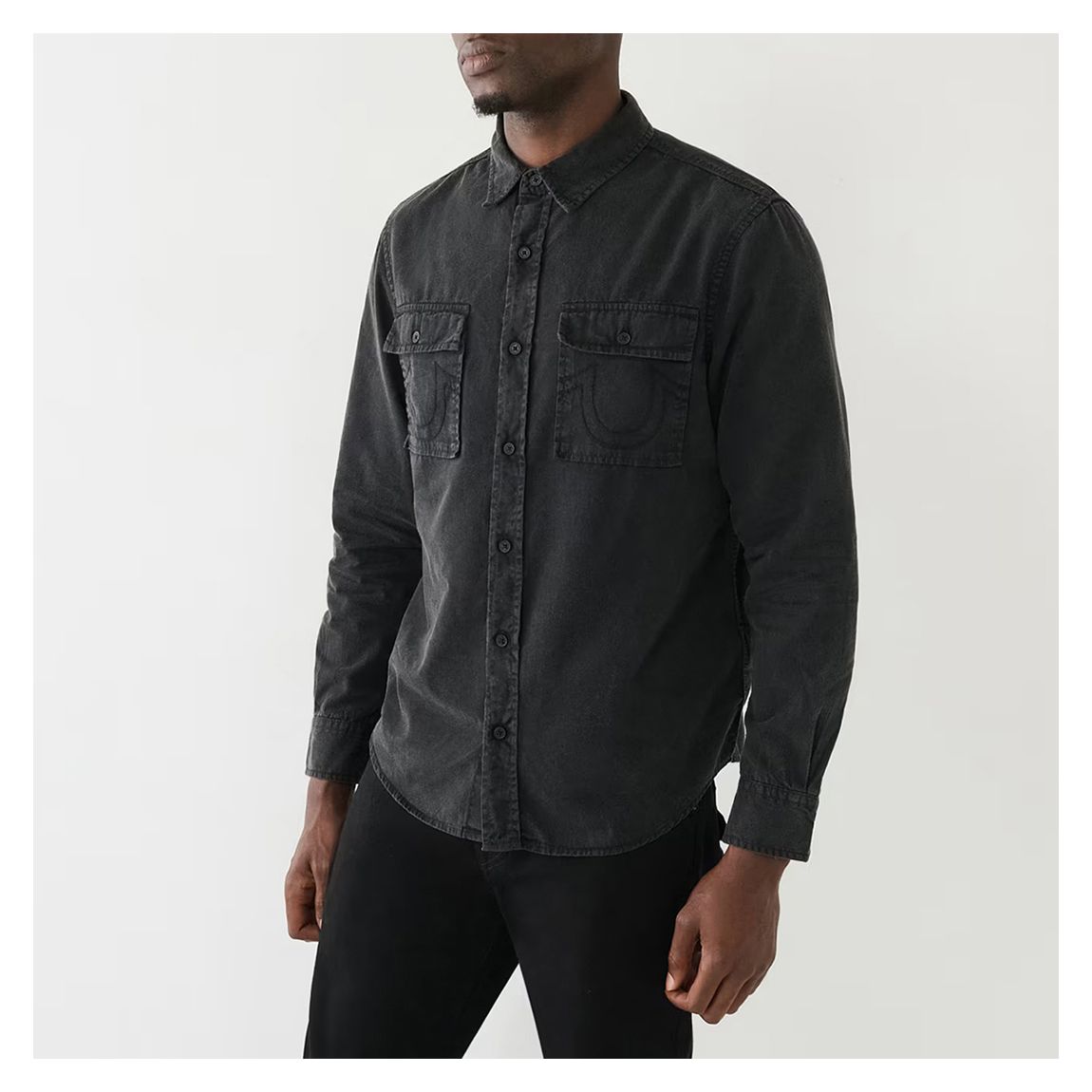 Black Flap Pocket Shirt main product photo