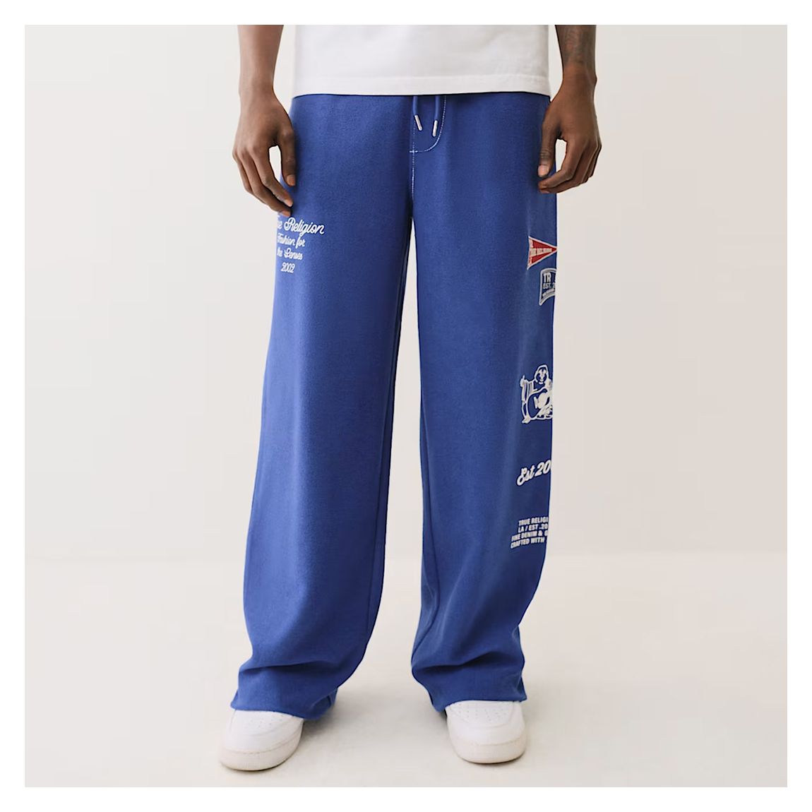Blue Terry Baggy Joggers main product photo