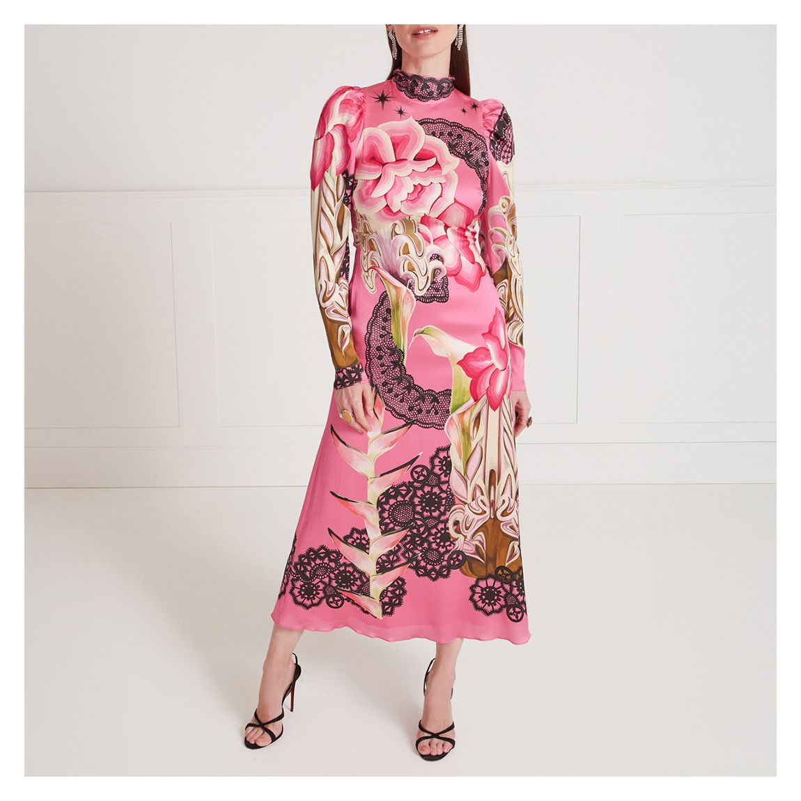 Cici Print Tie Dress main product photo