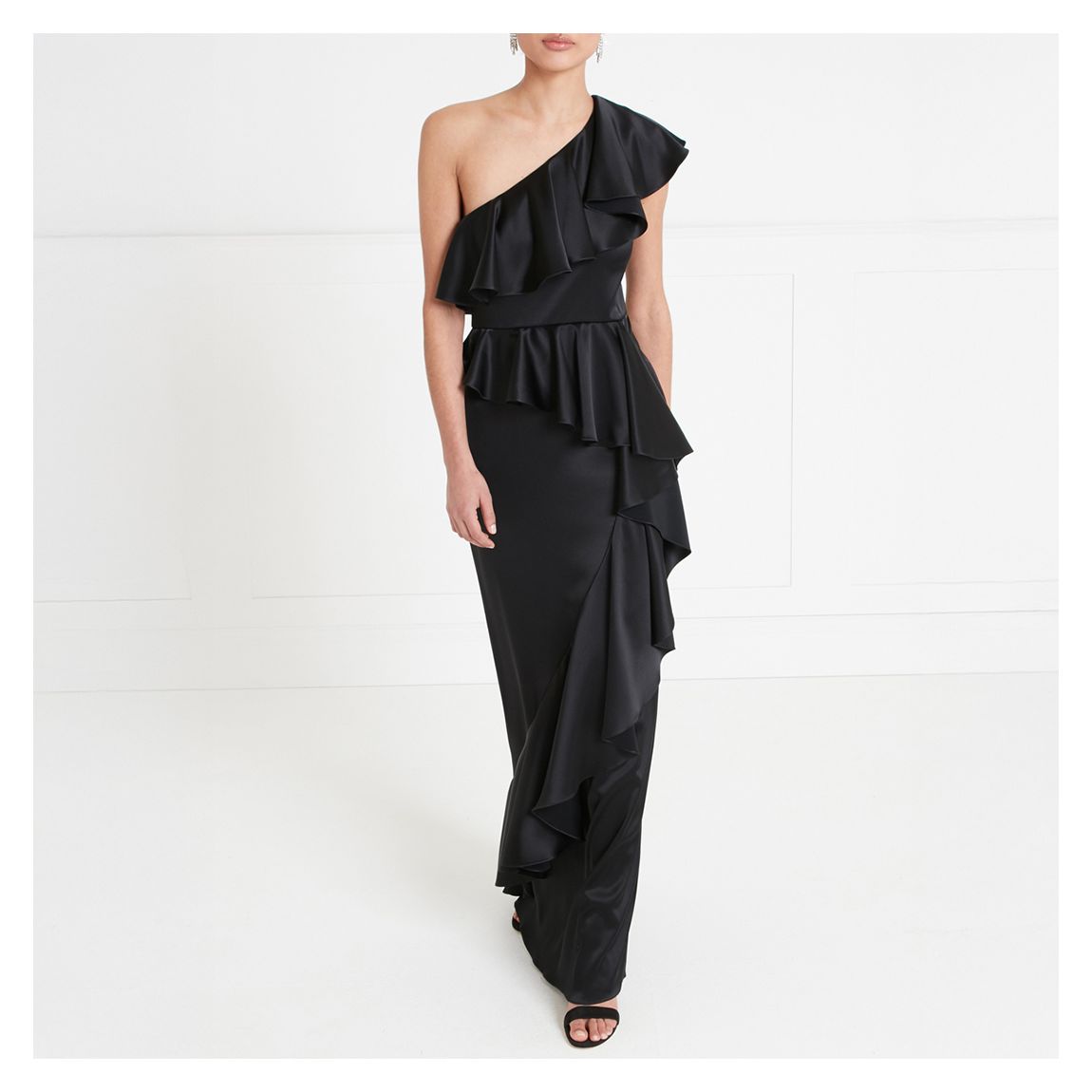 Black Sandrelli Asymmetric Dress main product photo