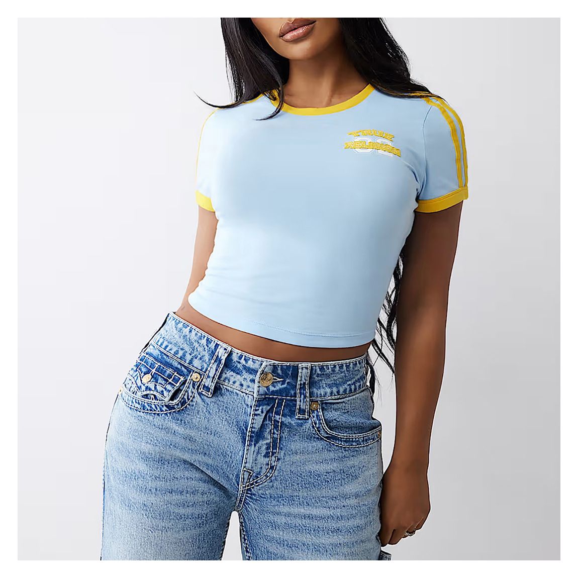 Blue/ Yellow Sporty Logo T-Shirt main product photo
