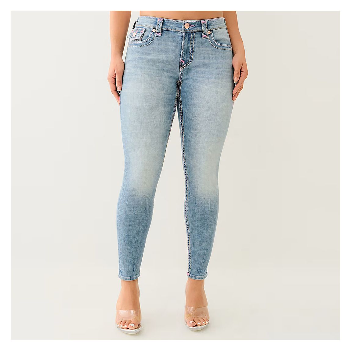 Mid Blue Jennie Super T Curvy Skinny Jean main product photo