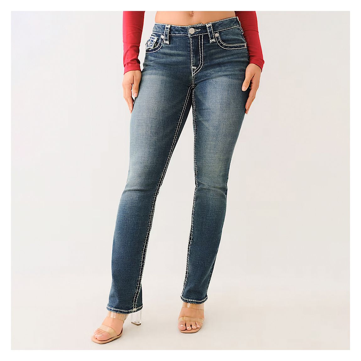 Dark Blue Billie Super T Straight Jean main product photo