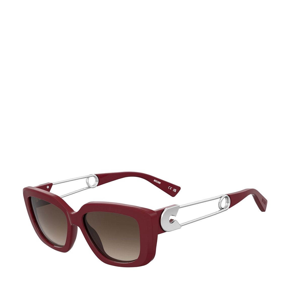 Women's Burgundy Moschino Sunglasses 55mm main product photo