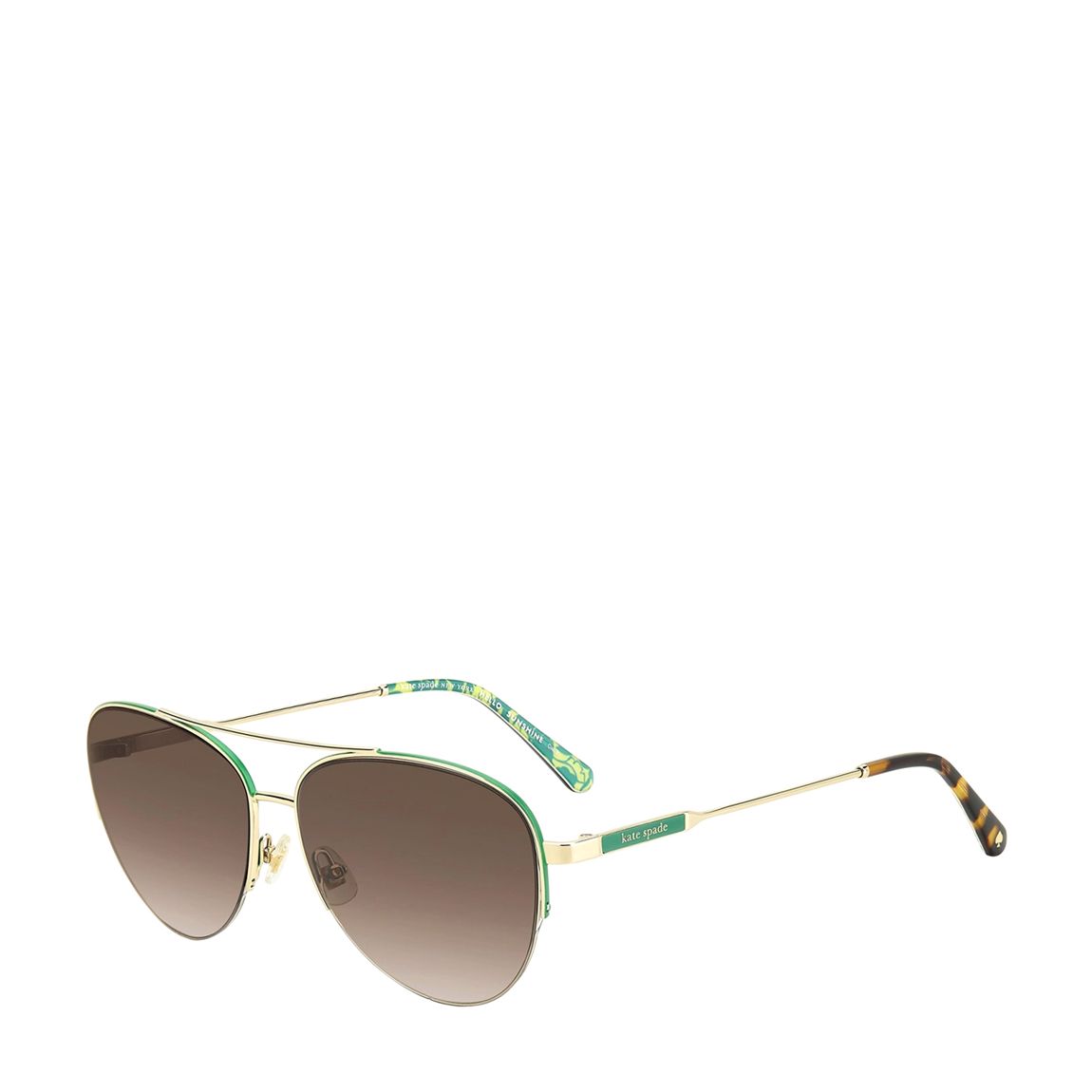Gold Janece Kate Spade Green Details Sunglasses 58mm main product photo