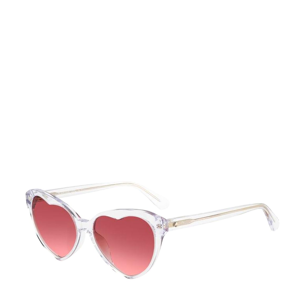 Transparent White Velama Kate Spade Red Love Heart Sunglasses 57mm main product photo