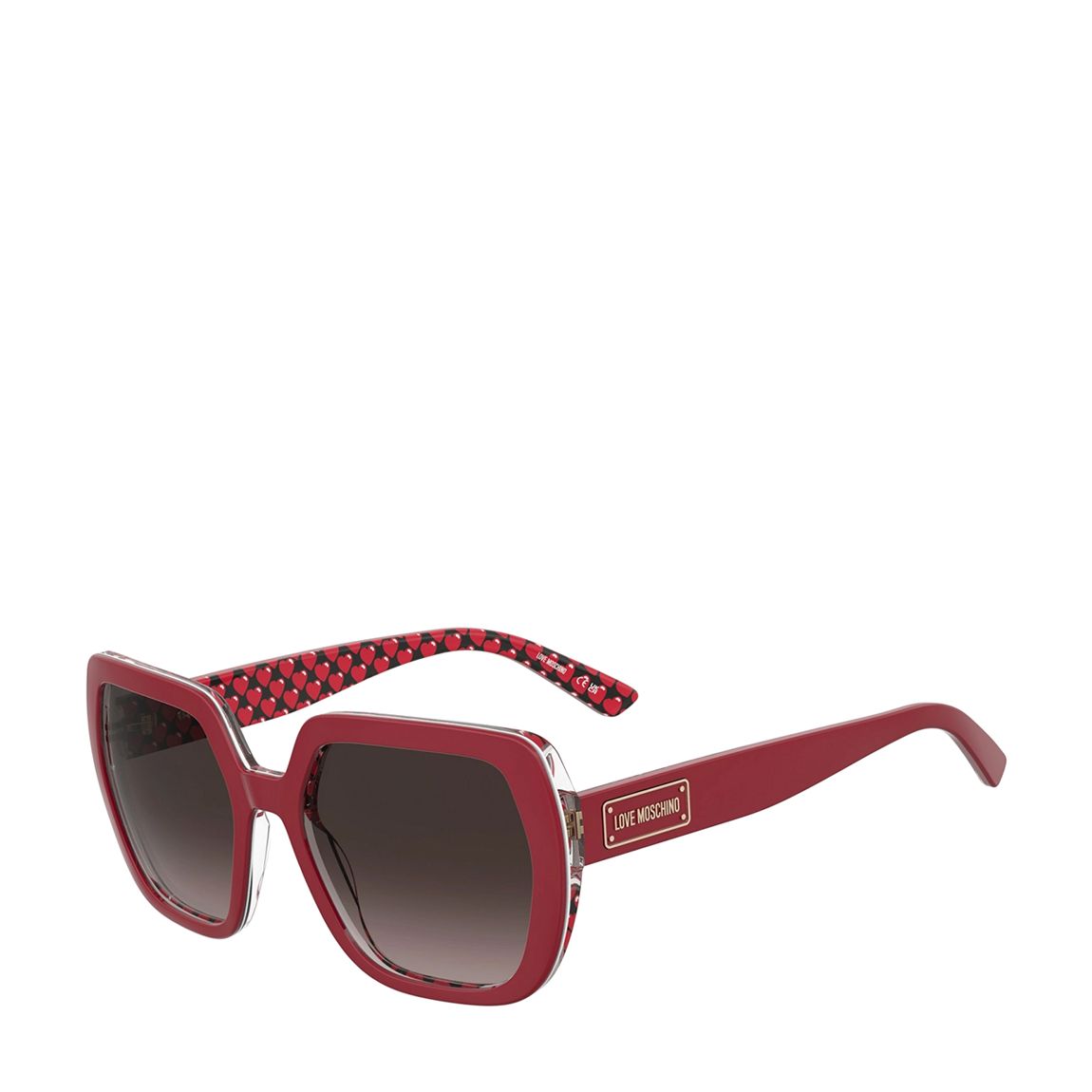 Red Love Moschino Patterned Heart Sunglasses 56mm main product photo