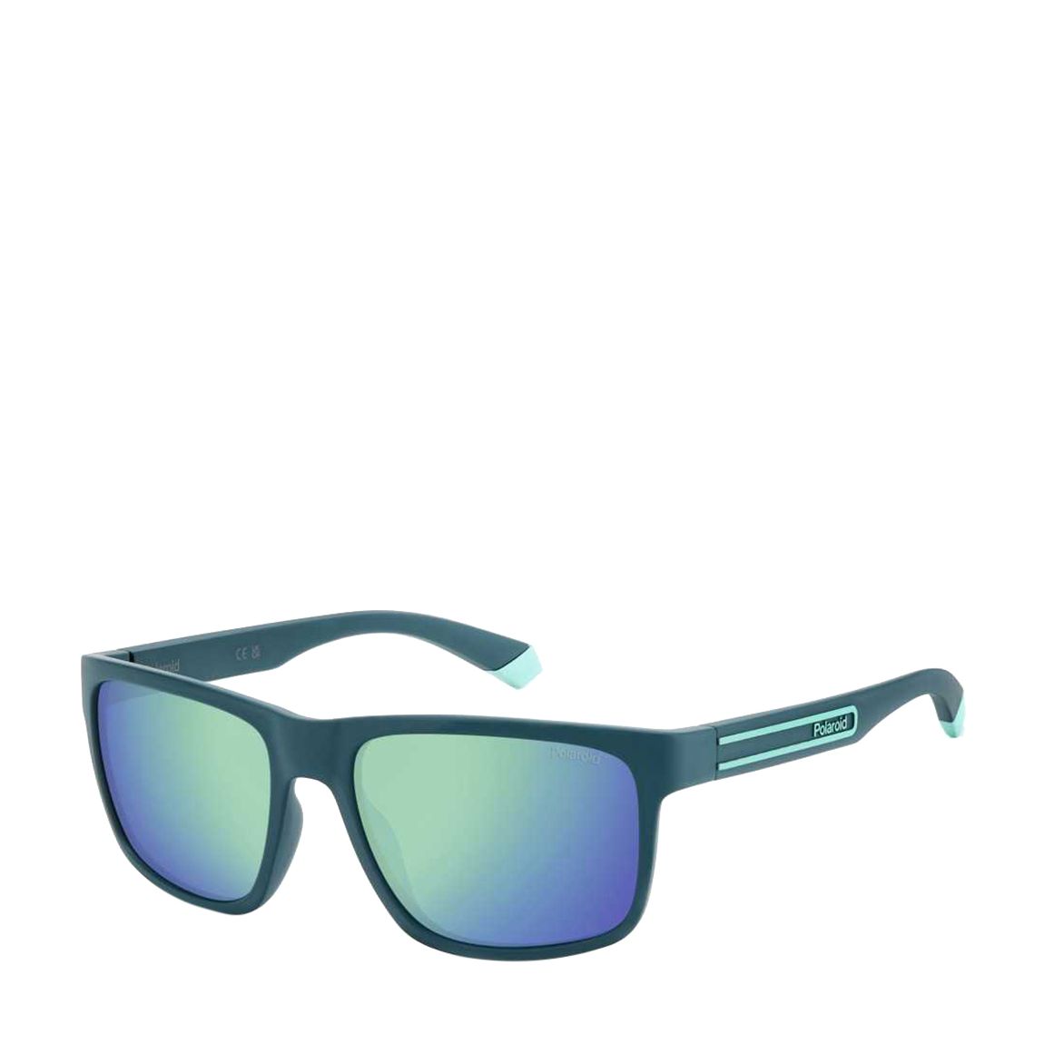 Matte Teal Blue Polaroid Sunglasses 57mm main product photo