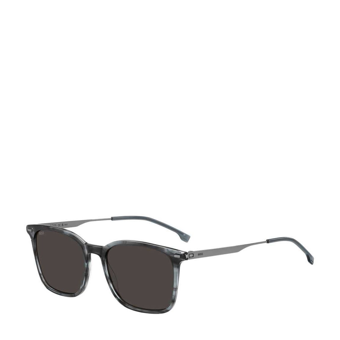 Stripped Grey Ruthenium Hugo Boss Sunglasses 54mm main product photo