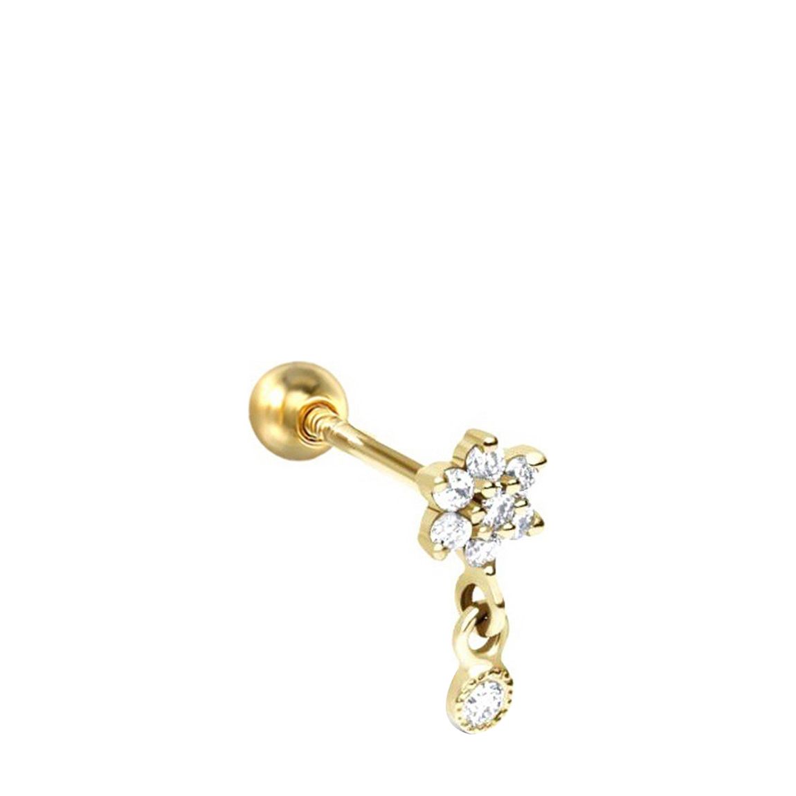 Gold Plated Stud Earrings with Classic Swarovski Crystals main product photo