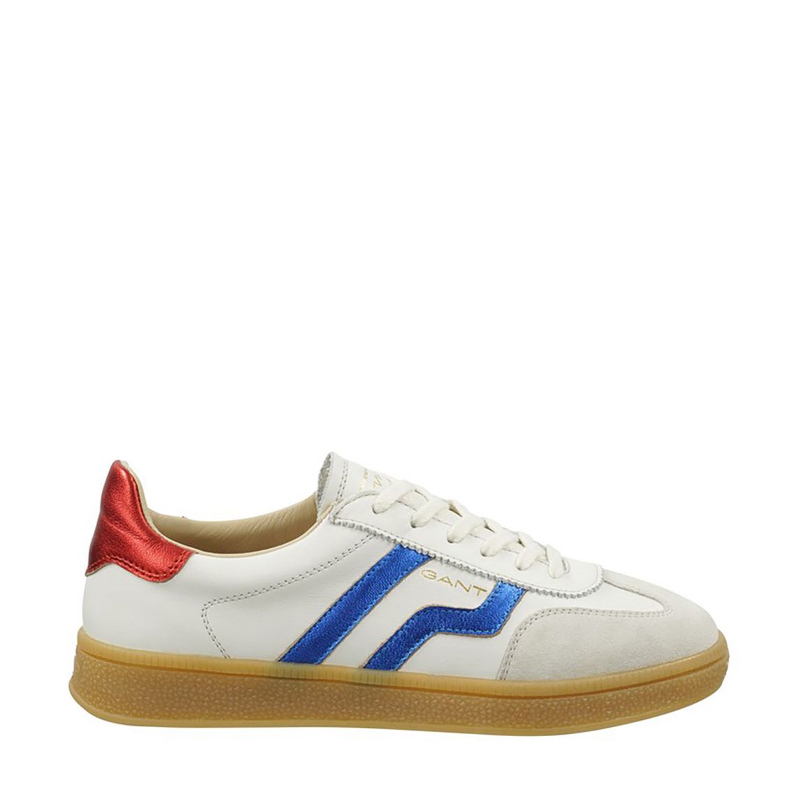 Women's White/Blue Cuzima Trainers main product photo