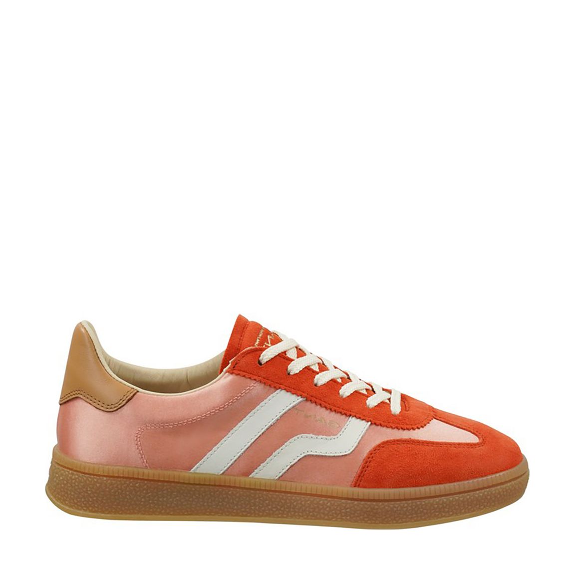 Women's Red/Pink Cuzima Satin Suede Trainers main product photo