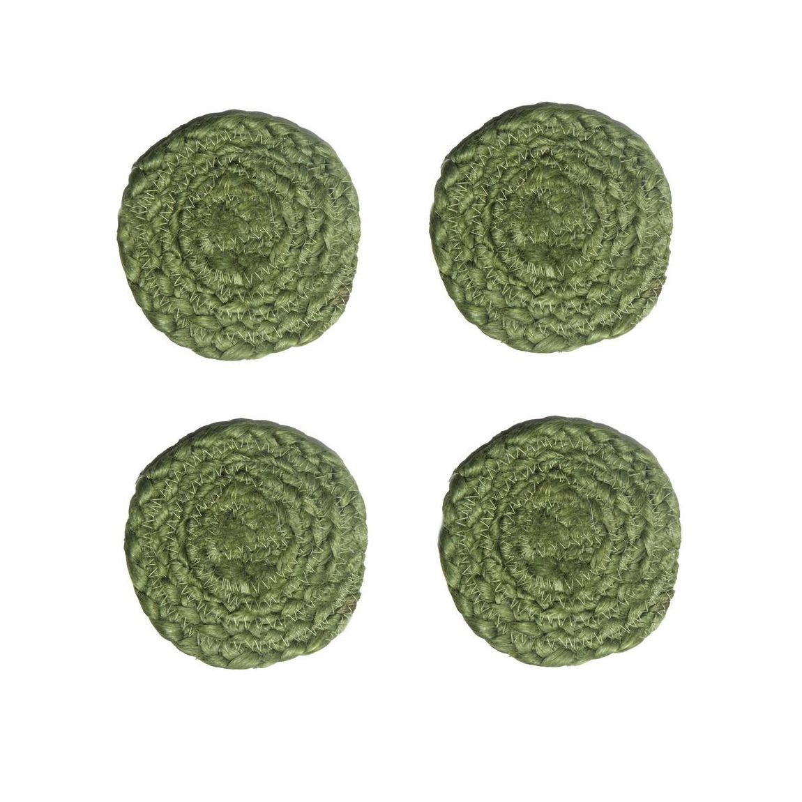 Ure Jute Rope Coaster Olive 4 pk main product photo
