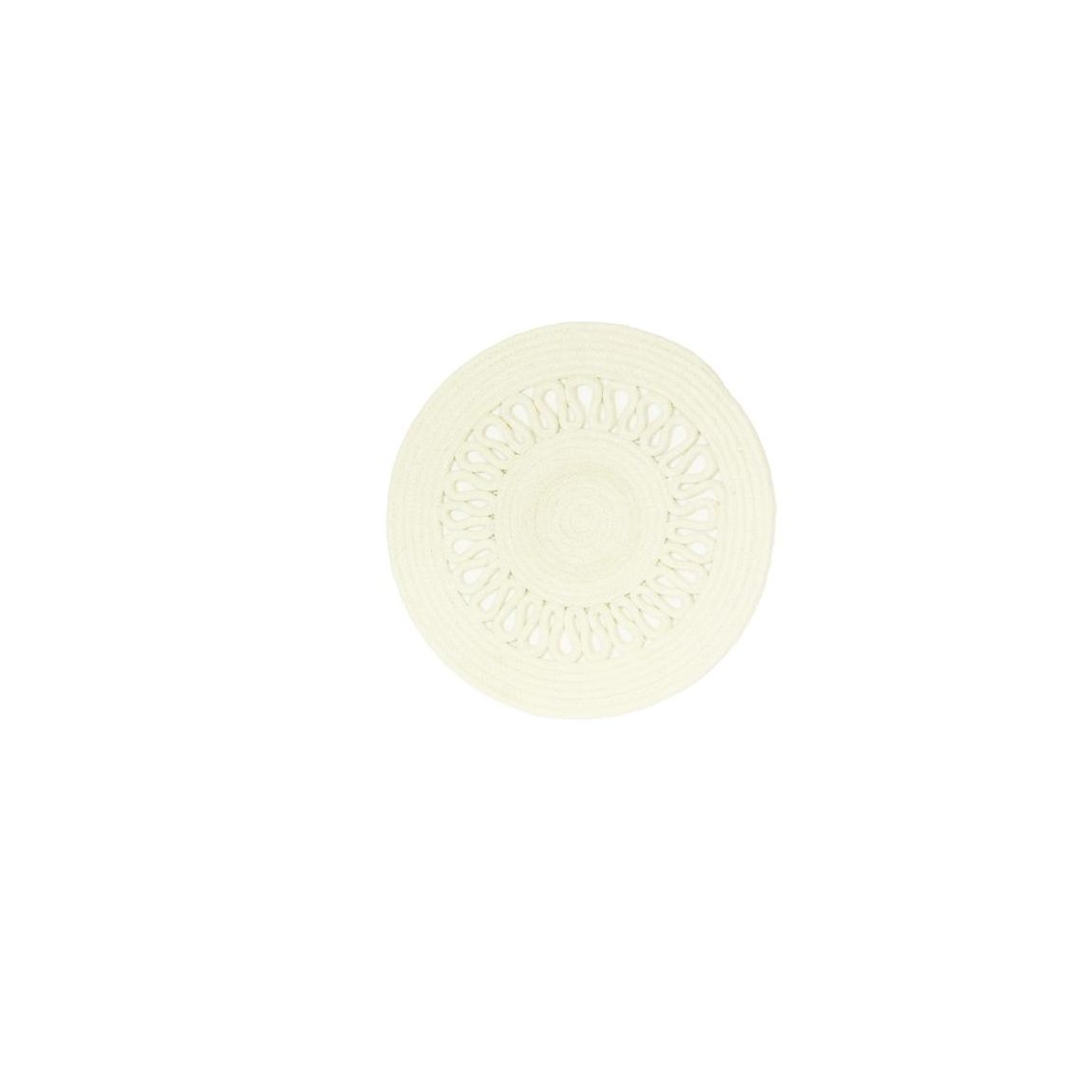 Nene Round Spiral Placemat Cream 2 pk main product photo