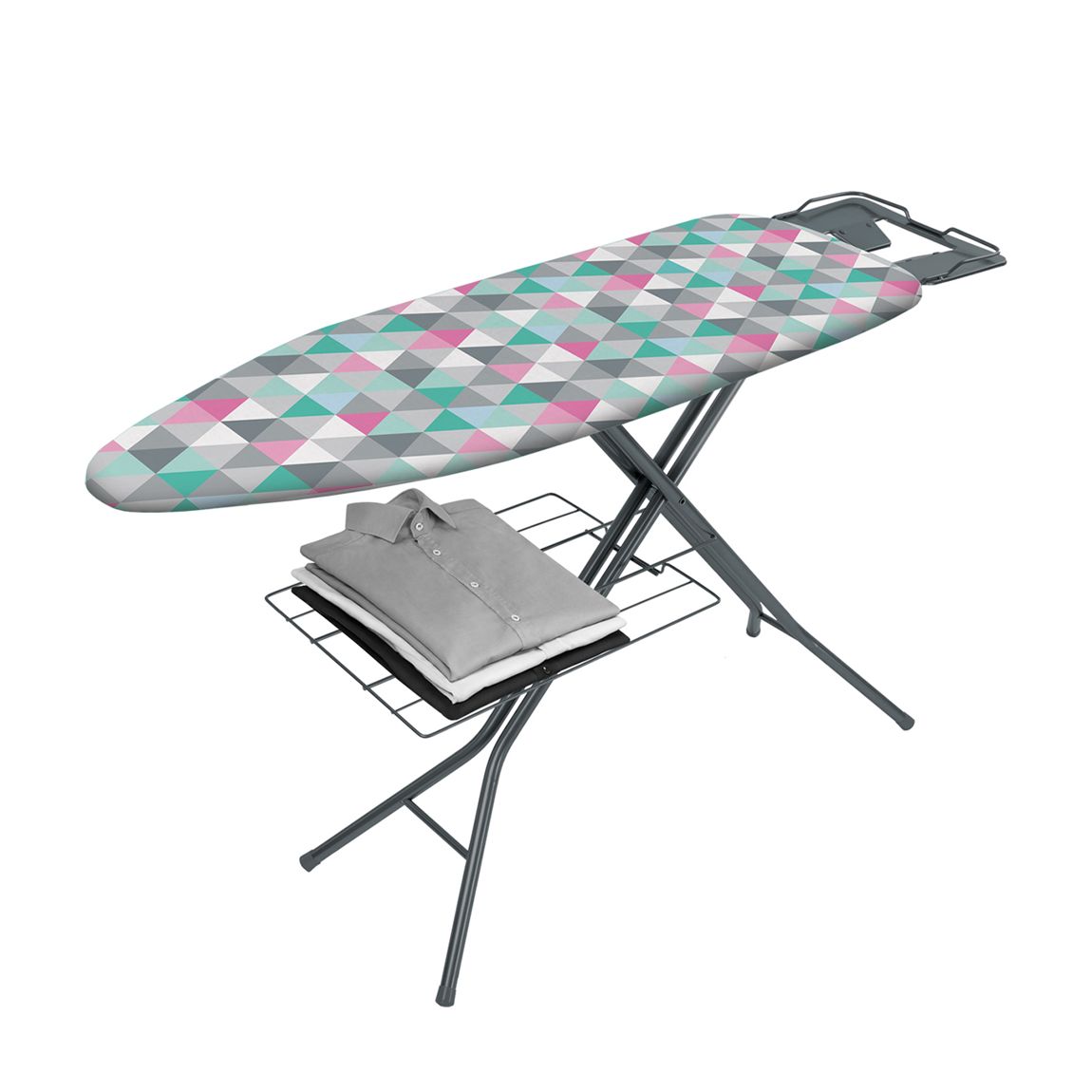 Antares Triangles Ironing Board with Linen Shelf, 114x89,38cm main product photo