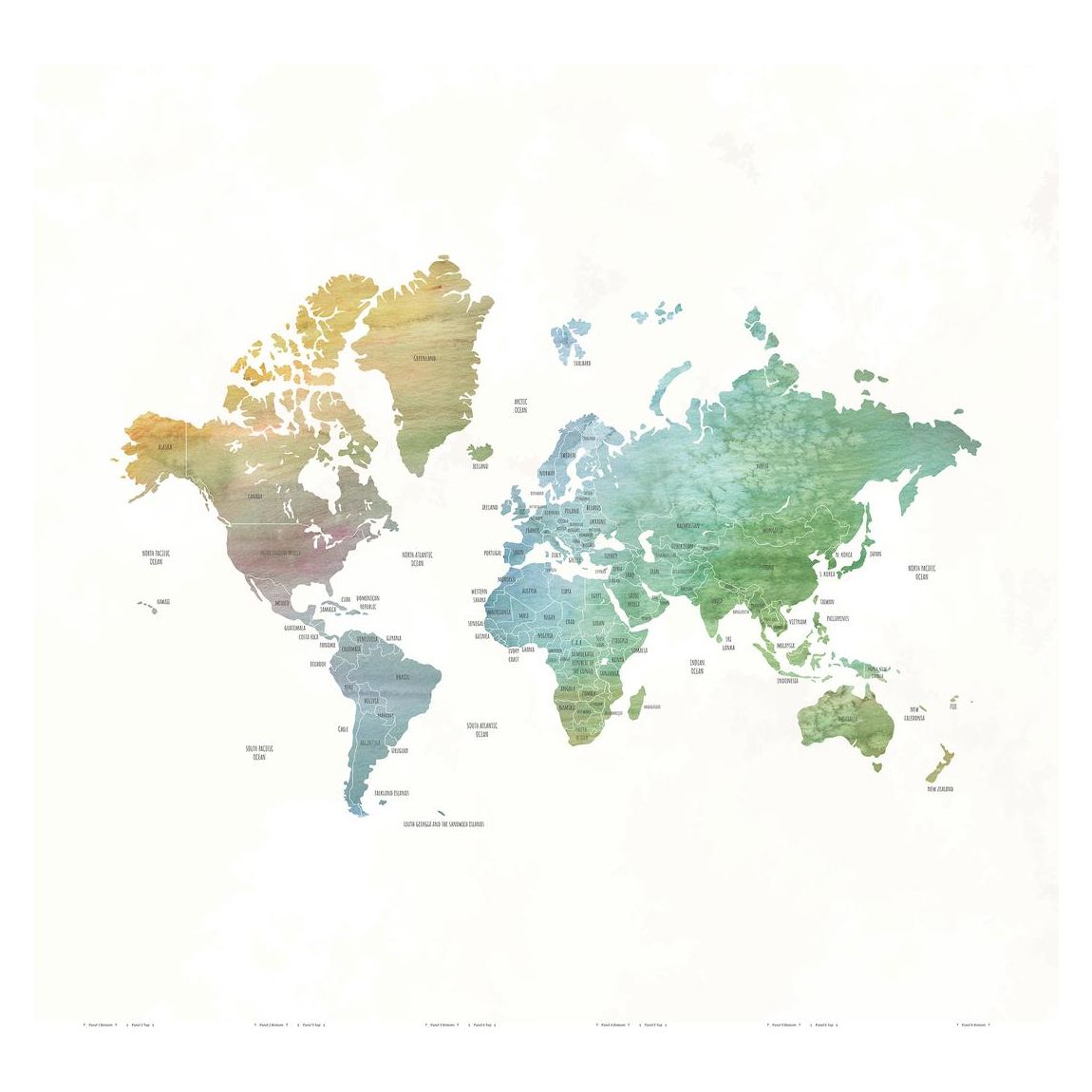 World Map Mural 3 x 2.8m main product photo