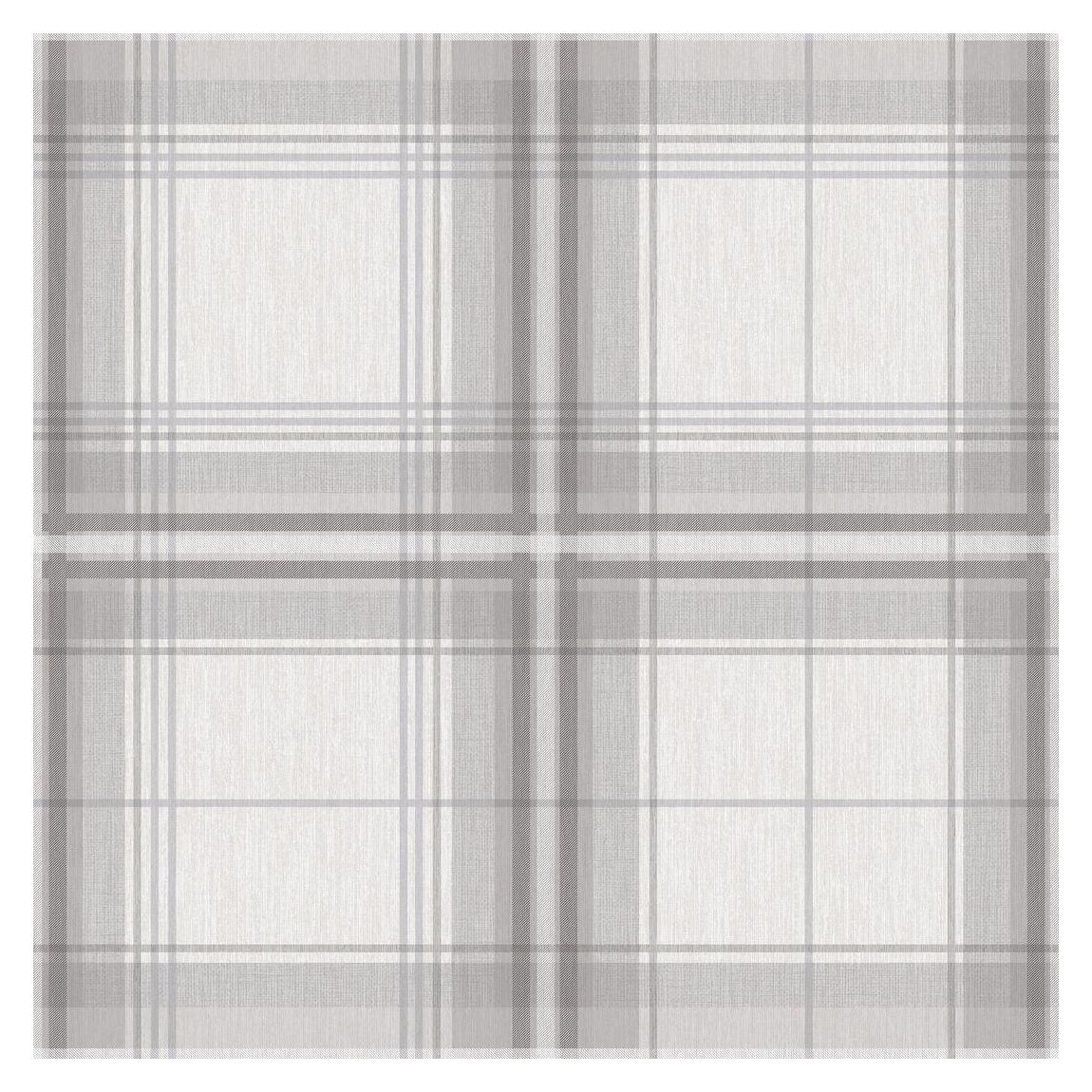 Woven Check Grey/White Wallpaper main product photo