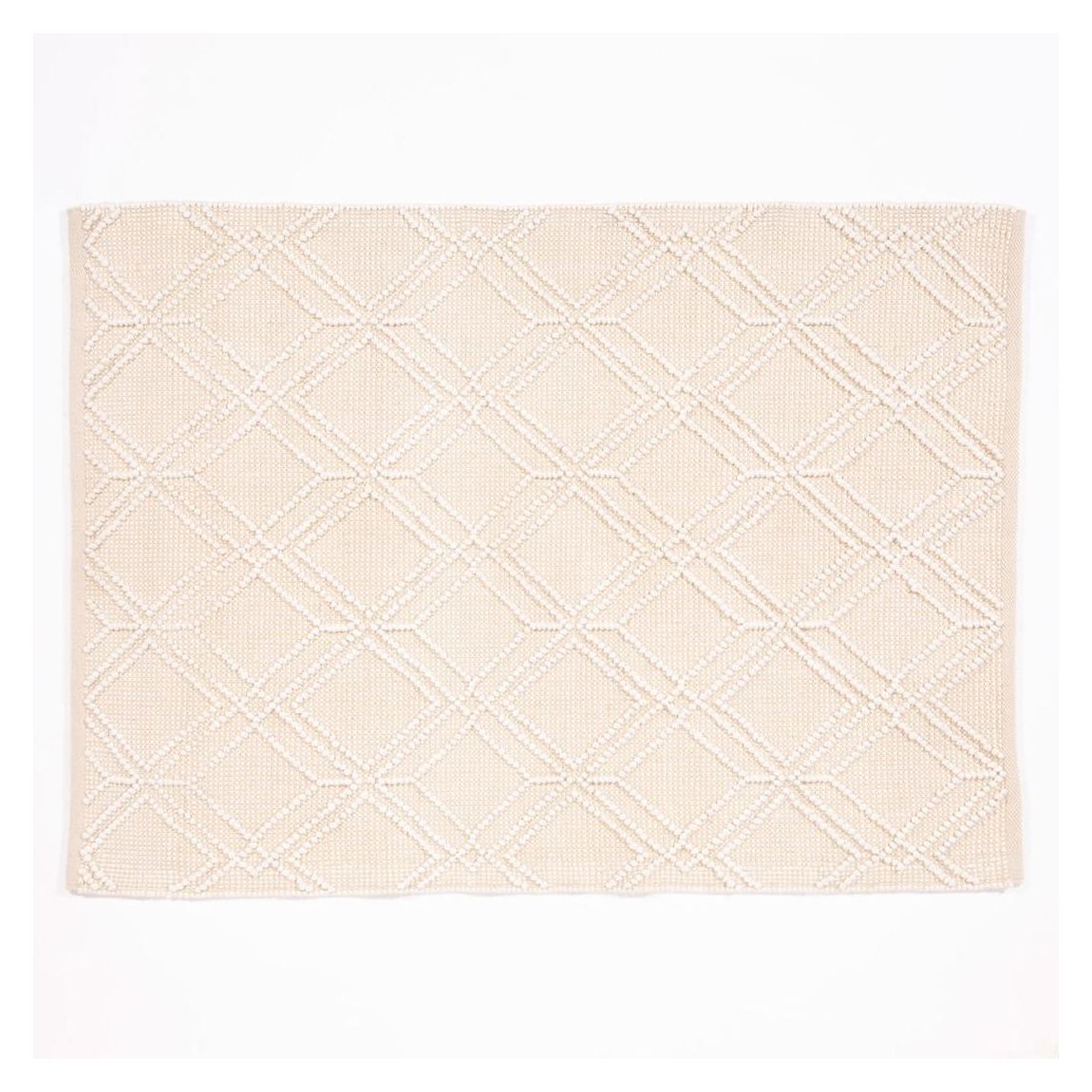 Blenheim 100% Pet 120x170cm Cream Diamond Rug main product photo