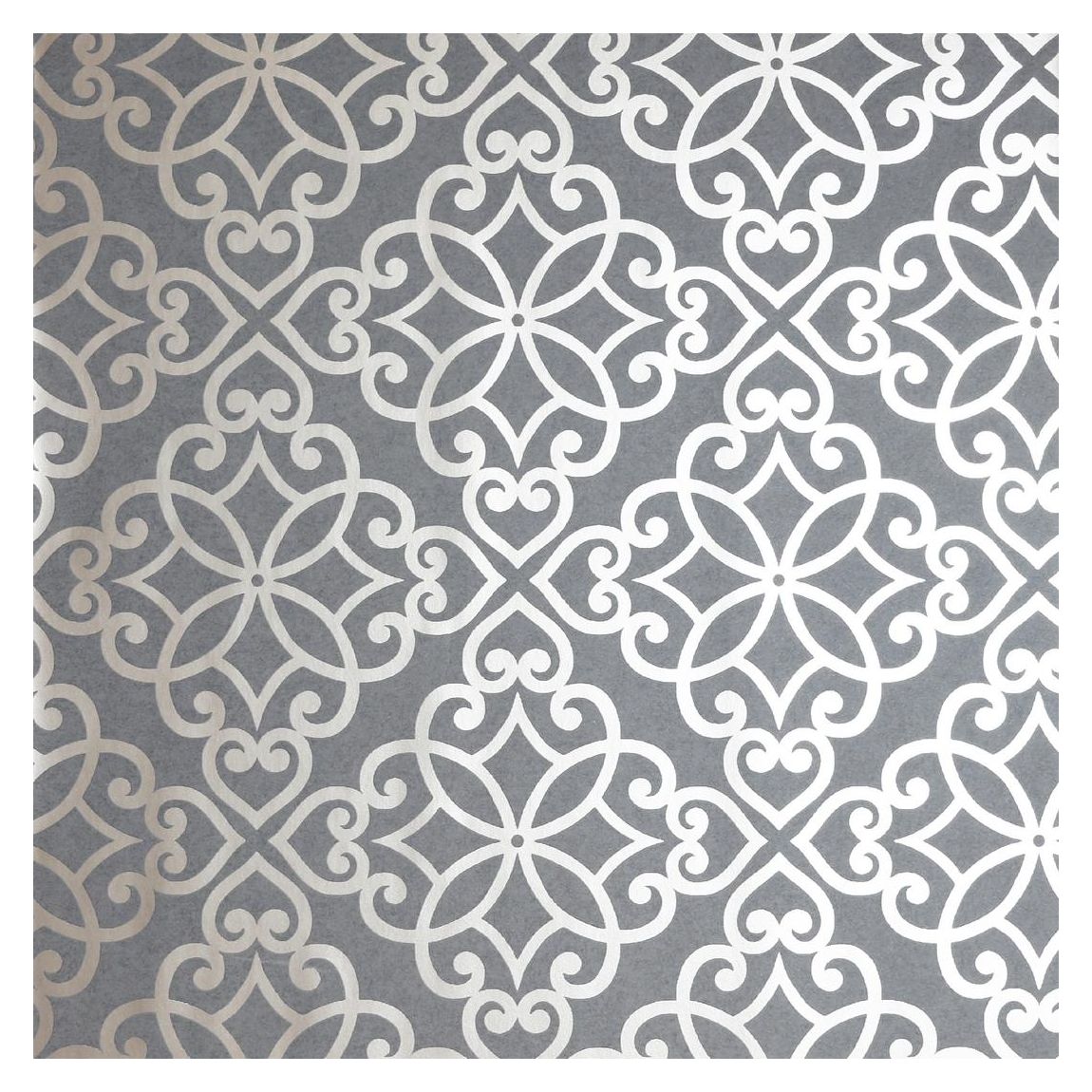 Ornate Motif Charcoal/Rose Gold Wallpaper main product photo