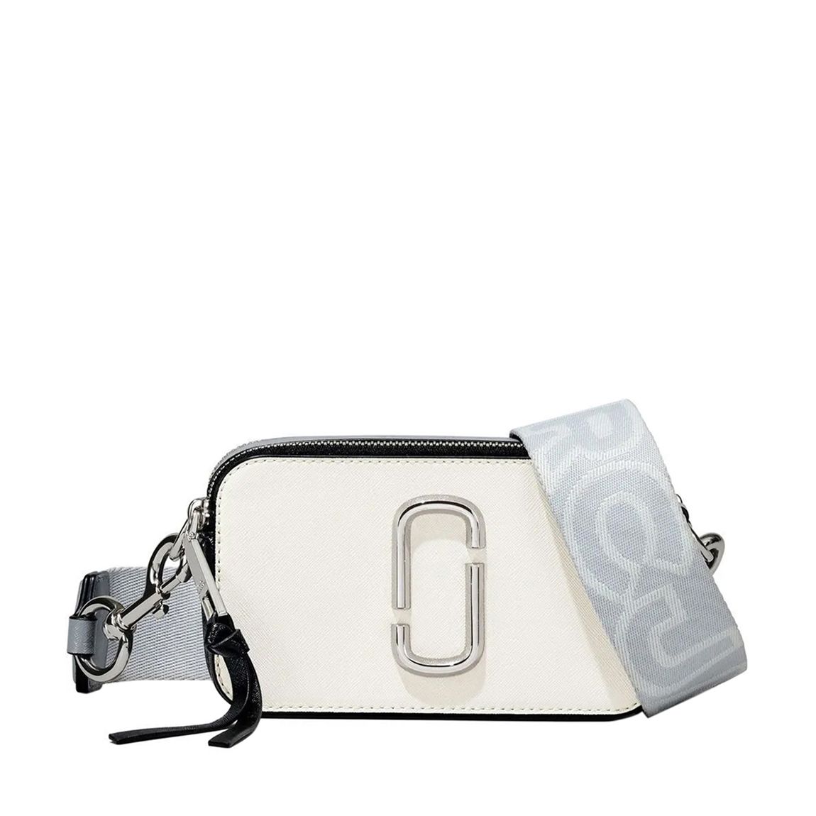 Women's White, Black & Grey Multi Marc Jacobs Snapshot Leather Bag main product photo