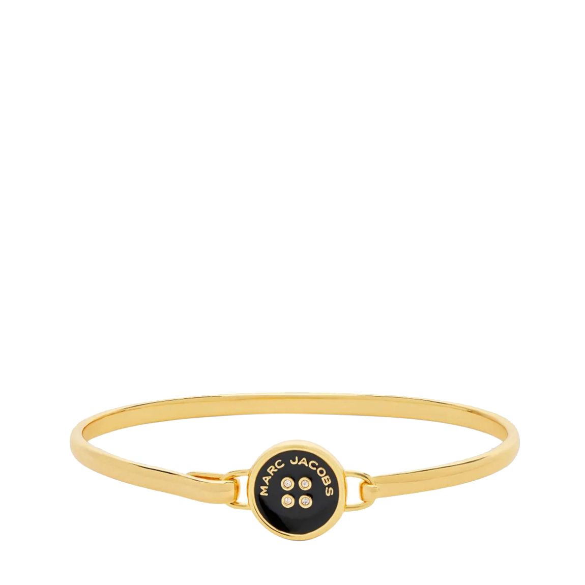 Women's Gold & Black Marc Jacobs Button Hinge Bracelet main product photo