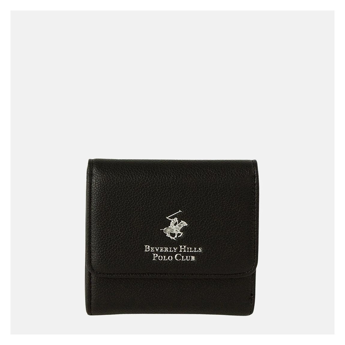 Black Check Contrast Leather Wallet main product photo