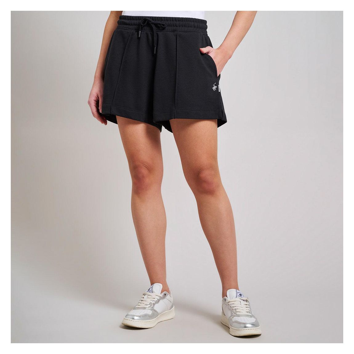 Black Drawstring Jersey Shorts main product photo