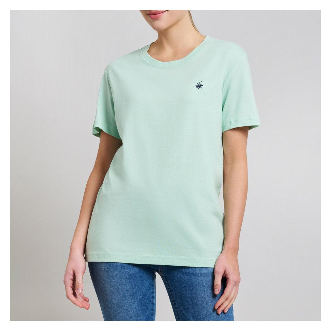 Mint Classic Embroidered Cotton T-Shirt main product photo