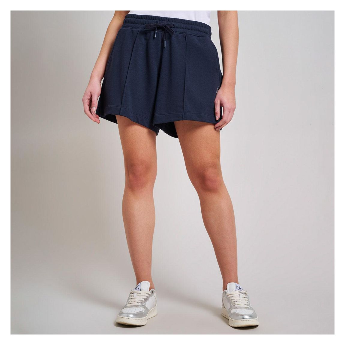 Navy Drawstring Jersey Shorts main product photo