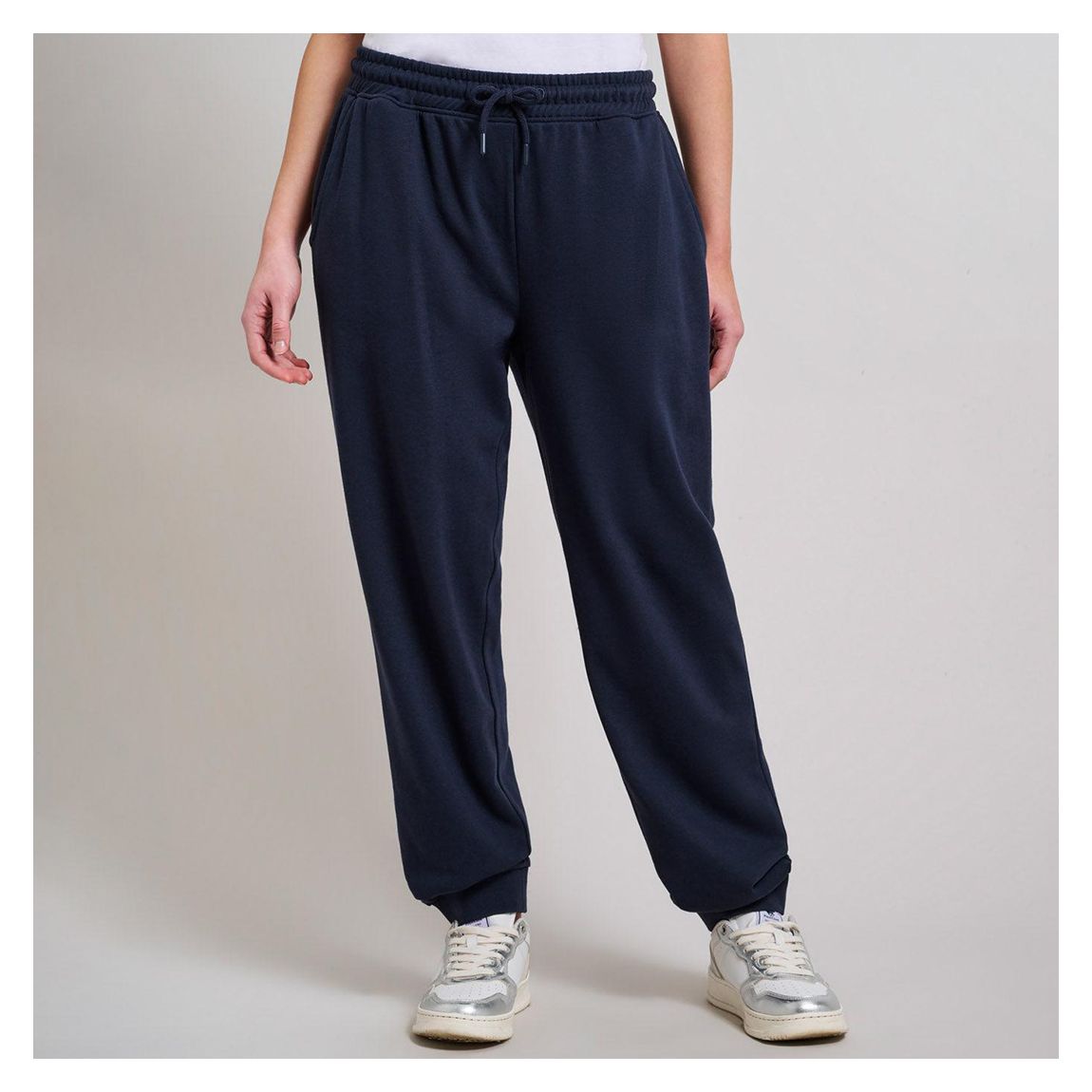 Navy Embroidered Boyfriend Joggers main product photo