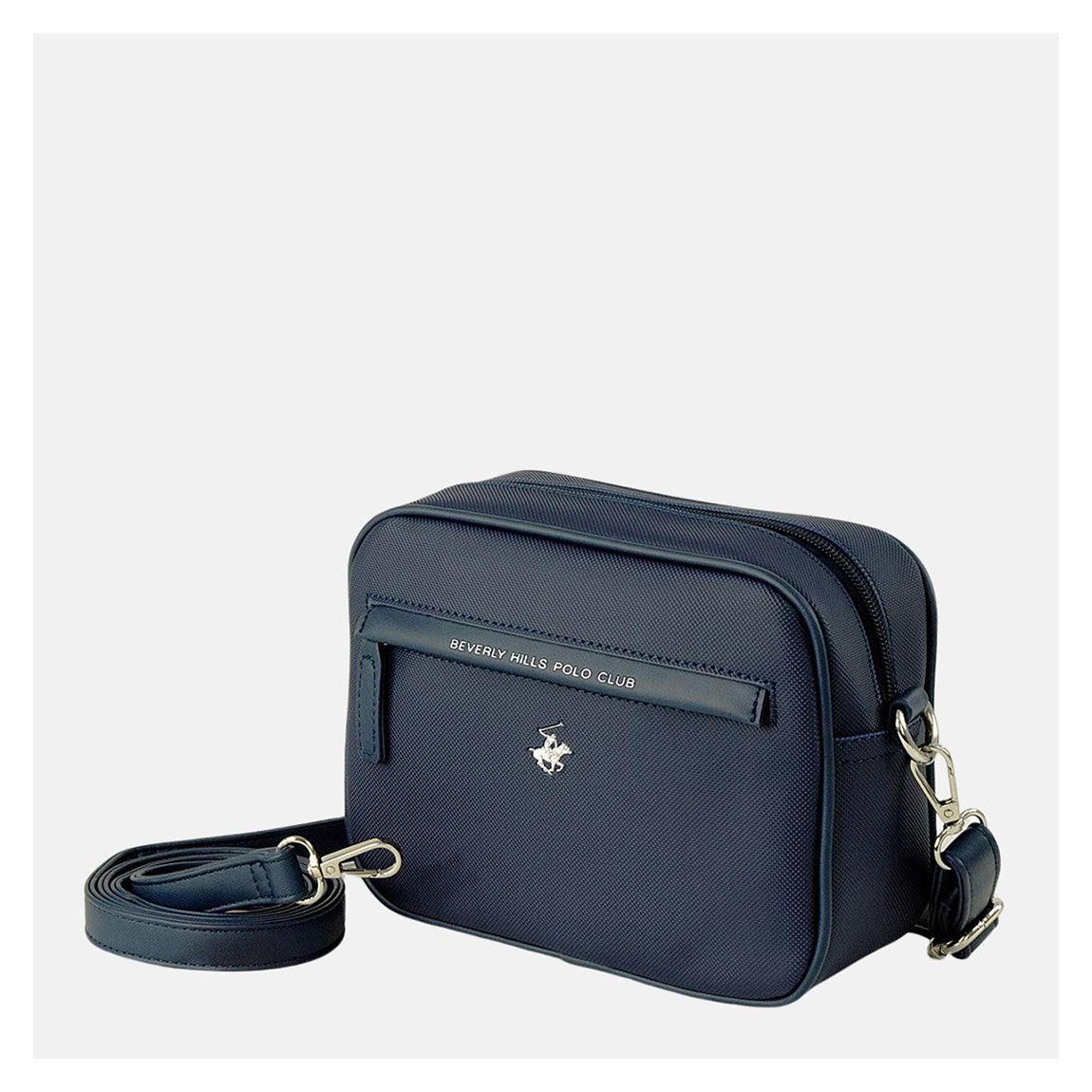 Navy Mini PU Cross Body Bag main product photo