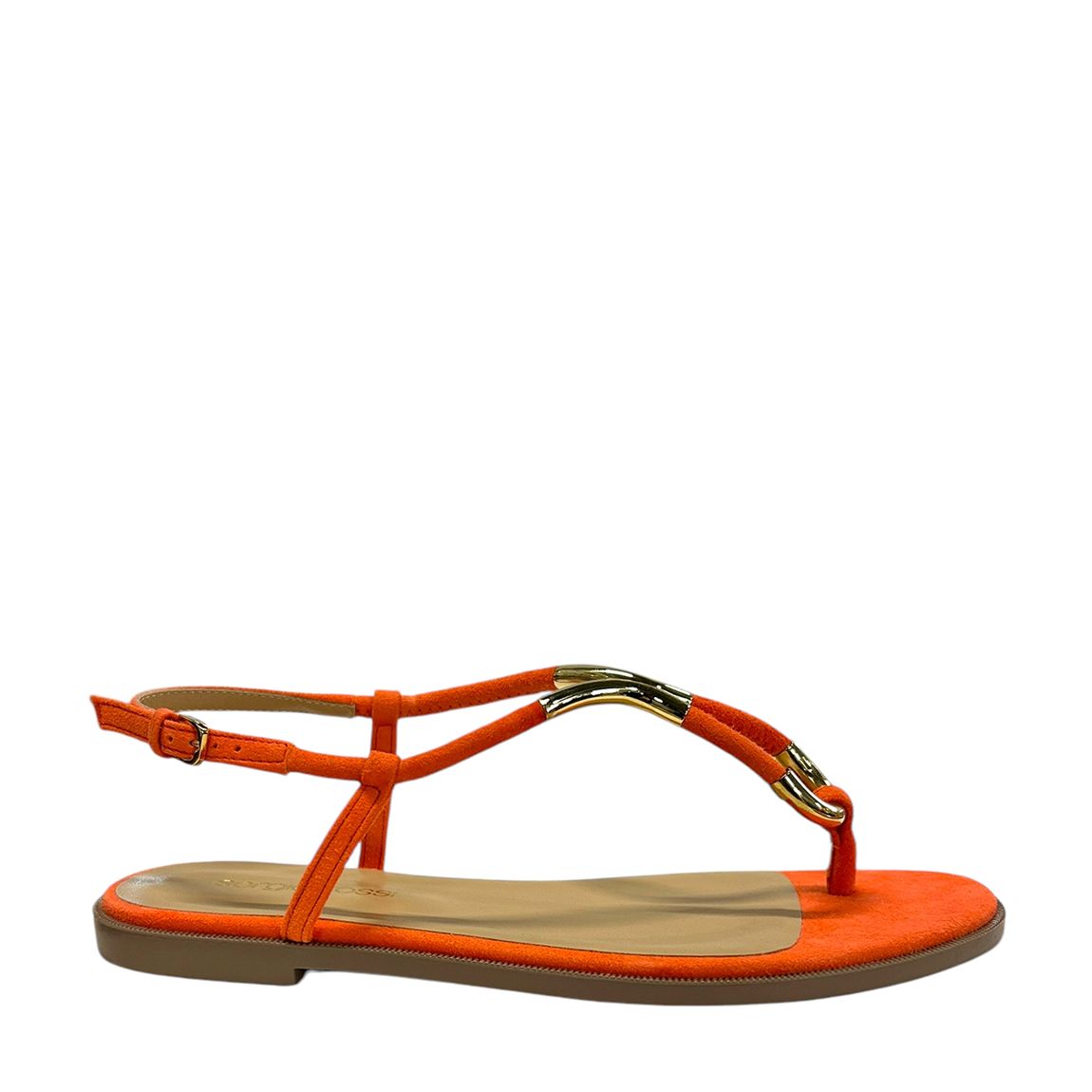 Orange Twist Flat Sandals main product photo
